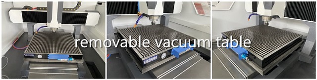 removable vacuum table