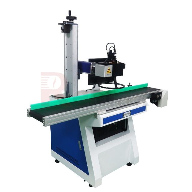 desktop visual fiber laser metal marking machine