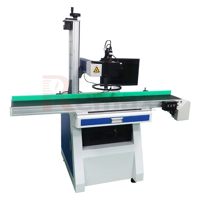 desktop visual fiber laser metal marking machine